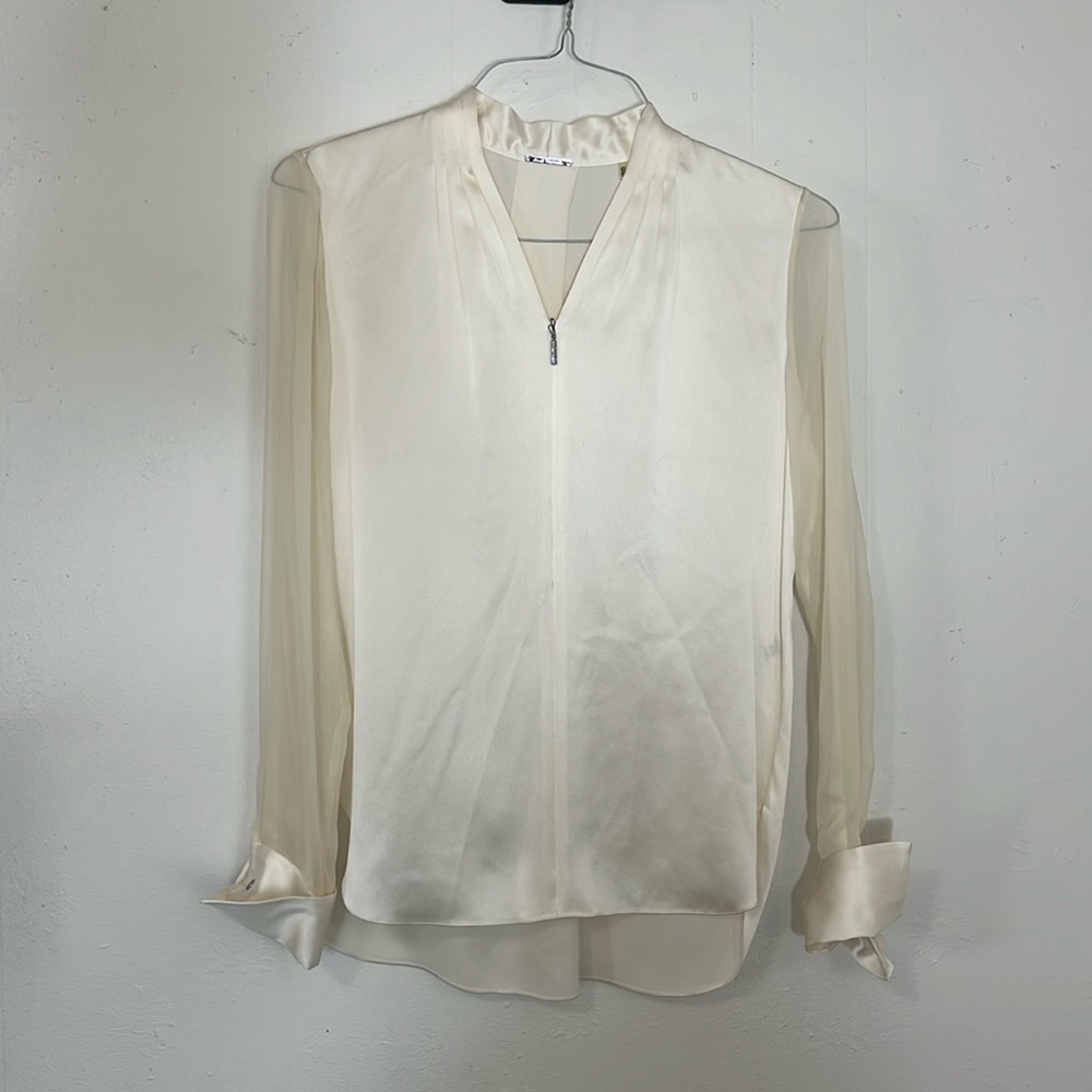 Elie Tahari Pearl Silk Blouse X Small